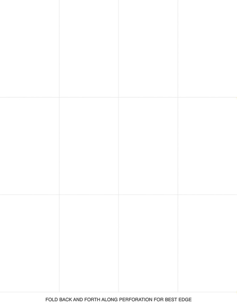 Great Papers! Place Cards, White, 8.5" x 11" Sheet Size/ 3.5" x 2.125"(folded) Place Card, 10 sheets/60 Place Cards